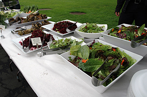 A photo of food served during the 2014 Farm to Fork lunch.